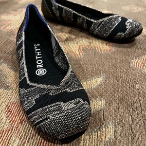 rothy's size 6.5 rose gold